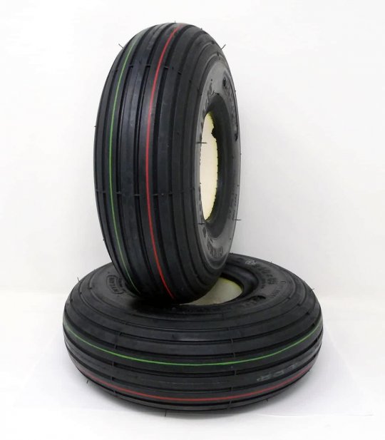 Pneu plein à bandage en noire pour essuie avant de scooter électrique Freerider Panther 3 et 4