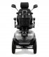 Vue avant du scooter électrique handicapé PMR Life & Mobility Presto en gris