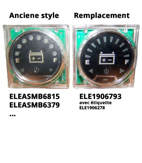 Jauge de batterie pour Pride, Practicomfort, Sovrane et Indépendence Royale