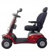 Côté droite du scooter électrique pour handicapé et senior Kymco Maxi XLS en Rouge
