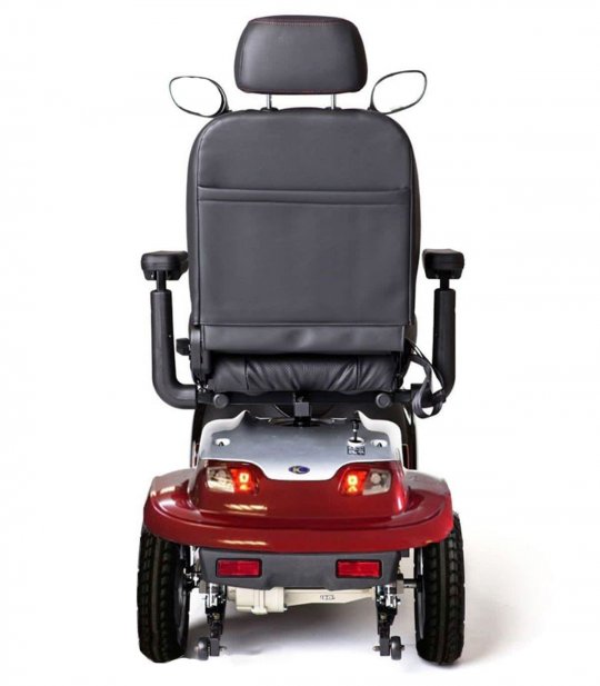 Arrière du scooter électrique pour handicapé et senior Kymco Maxi XLS en Rouge